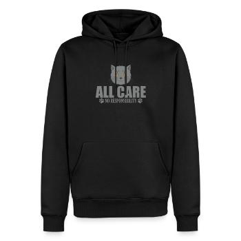 All Care No Responsibility British Shorthair - Männer Premium Bio Hoodie - Schwarz - Vorne - Nico (187cm)
