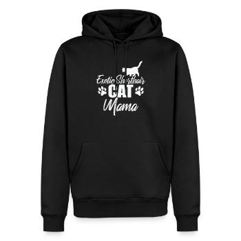 Exotic Shorthair Cat Mama Britisch Katze - Männer Premium Bio Hoodie - Schwarz - Vorne - Nico (187cm)