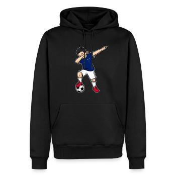 Dabbing Football Player Boy Australia Football - Men’s Premium Organic Hoodie - black - Front - Nico (187cm)