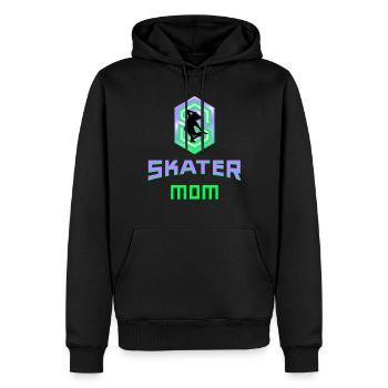 Skater Mom Mama Mutter Skatboard cool Geschenkidee - Männer Premium Bio Hoodie - Schwarz - Vorne - Nico (187cm)