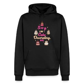 Sorry Cant Cake Decorating Bye Torte Geschenk - Männer Premium Bio Hoodie - Schwarz - Vorne - Nico (187cm)