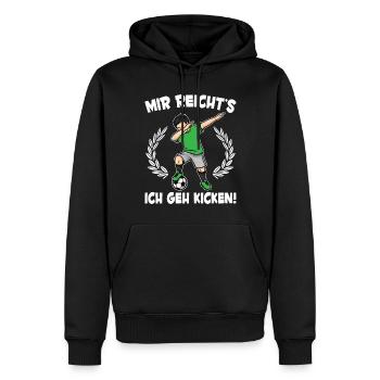 Mir Reicht's Fußball Jungs Fußballspieler - Männer Premium Bio Hoodie - Schwarz - Vorne - Nico (187cm)