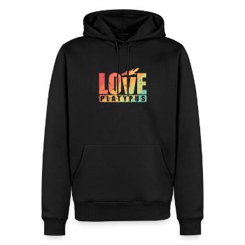 Love Platypus Australia Platypus Animal - Men’s Premium Organic Hoodie - black - Front - Nico (187cm)