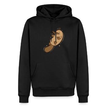 Platypus Outback Australia Animal - Men’s Premium Organic Hoodie - black - Front - Nico (187cm)