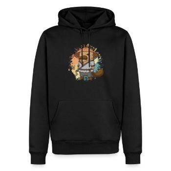 Platypus as Ninja Outback Australia - Men’s Premium Organic Hoodie - black - Front - Nico (187cm)