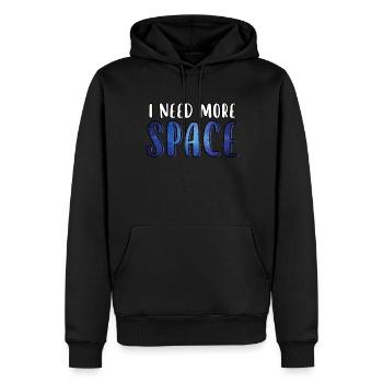 J’ai besoin de plus d’espace drôle citation Galaxy Universe - Sweat à capuche Premium bio Homme - noir - Devant - Nico (187cm)