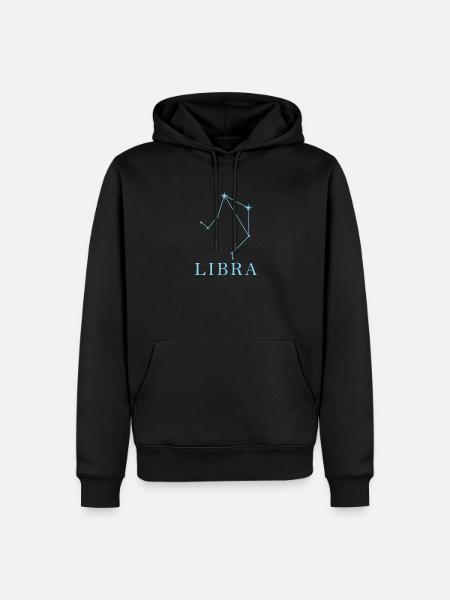Sternkonstellation Sternzeichen Libra - Männer Premium Bio Hoodie - Schwarz