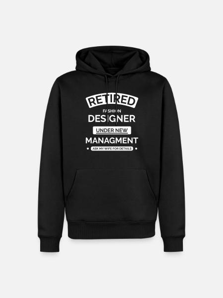Modedesigner im Ruhestand - Männer Premium Bio Hoodie - Schwarz