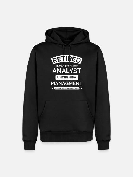 Analyst Human Resources Retirement - Men’s Premium Organic Hoodie - black