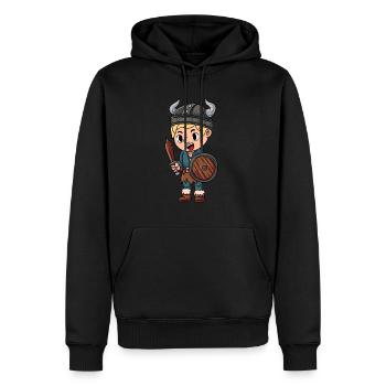 Wikinger Seefahrer - Männer Premium Bio Hoodie - Schwarz - Vorne - Nico (187cm)