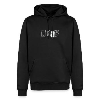 Drop Parkour Sport Training Obstacle - Sweat à capuche Premium bio Homme - noir - Devant - Nico (187cm)