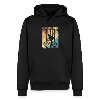 Juste un autre vélo de fitness - Sweat à capuche Premium bio Homme - noir - Devant - Nico (187cm)