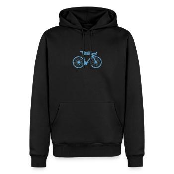 Ride Bike Fitness Sport Santé - Sweat à capuche Premium bio Homme - noir - Devant - Nico (187cm)
