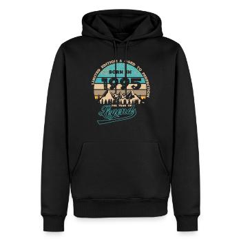 Legenden 1995 - Männer Premium Bio Hoodie - Schwarz - Vorne - Nico (187cm)