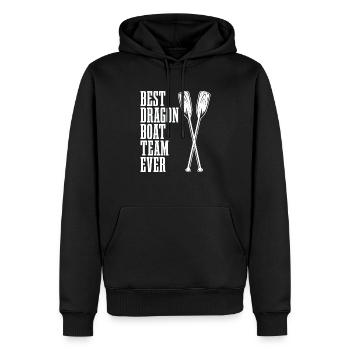 Meilleure équipe de bateau-dragon de tous les temps - Sweat à capuche Premium bio Homme - noir - Devant - Nico (187cm)