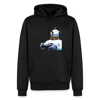 Gamer Gaming Zocker - Männer Premium Bio Hoodie - Schwarz - Vorne - Nico (187cm)