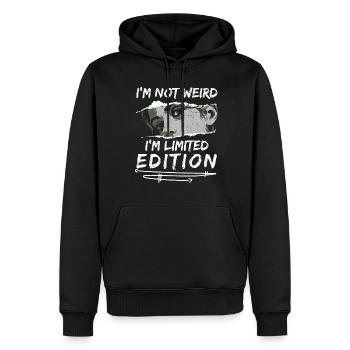 Nicht seltsam Anime Frauen Mädchen Sarkastisch - Männer Premium Bio Hoodie - Schwarz - Vorne - Nico (187cm)