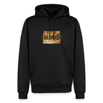 Colorado États-Unis Amérique État - Sweat à capuche Premium bio Homme - noir - Devant - Nico (187cm)