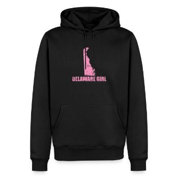 Delaware Girl USA Amerika Bundesstaat - Männer Premium Bio Hoodie - Schwarz - Vorne - Nico (187cm)