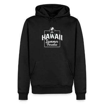 Hawaii Summer Paradise USA Amérique - Sweat à capuche Premium bio Homme - noir - Devant - Nico (187cm)