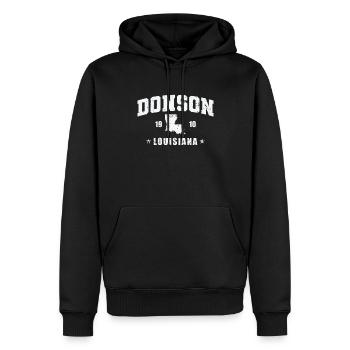 Louisiana Donson 1910 USA Amerika - Männer Premium Bio Hoodie - Schwarz - Vorne - Nico (187cm)