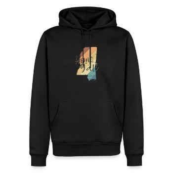 Mississippi Home Y’all USA Amérique - Sweat à capuche Premium bio Homme - noir - Devant - Nico (187cm)