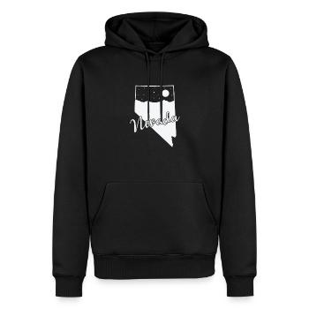 Nevada États-Unis Amérique État - Sweat à capuche Premium bio Homme - noir - Devant - Nico (187cm)