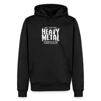 Heavy Metal Disburbing Musik Band Genre - Männer Premium Bio Hoodie - Schwarz - Vorne - Nico (187cm)