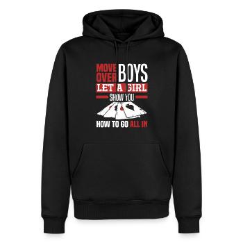 Poker Spieler Pokerspieler Pokern Geschenk - Männer Premium Bio Hoodie - Schwarz - Vorne - Nico (187cm)