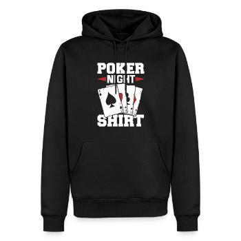 Poker Player Poker Player Poker Gift - Men’s Premium Organic Hoodie - black - Front - Nico (187cm)