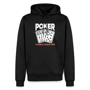 Poker Player Poker Player Poker Gift - Men’s Premium Organic Hoodie - black - Front - Nico (187cm)