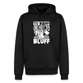 Joueur de poker Joueur de poker Cadeau de poker - Sweat à capuche Premium bio Homme - noir - Devant - Nico (187cm)