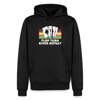 Poker Spieler Pokerspieler Pokern Geschenk - Männer Premium Bio Hoodie - Schwarz - Vorne - Nico (187cm)