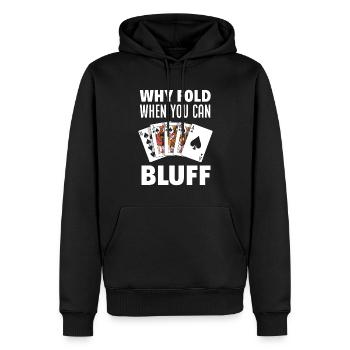 Poker Spieler Pokerspieler Pokern Geschenk - Männer Premium Bio Hoodie - Schwarz - Vorne - Nico (187cm)