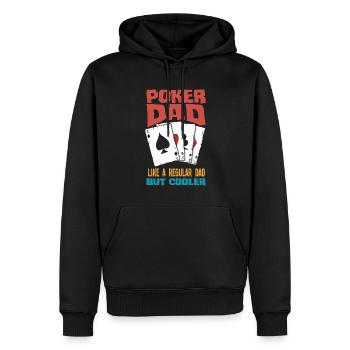 Poker Player Poker Player Poker Gift - Men’s Premium Organic Hoodie - black - Front - Nico (187cm)