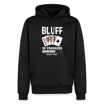 Poker Spieler Pokerspieler Pokern Geschenk - Männer Premium Bio Hoodie - Schwarz - Vorne - Nico (187cm)