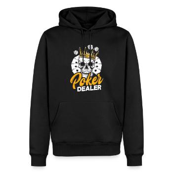 Poker Spieler Pokerspieler Pokern Geschenk - Männer Premium Bio Hoodie - Schwarz - Vorne - Nico (187cm)