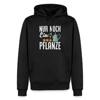 Nur Noch Eine Pflanze Lustiges Gärtner Garten - Männer Premium Bio Hoodie - Schwarz - Vorne - Nico (187cm)
