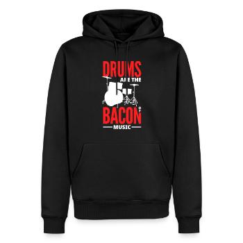 Schlagzeug Schlagzeuger Geschenk - Männer Premium Bio Hoodie - Schwarz - Vorne - Nico (187cm)