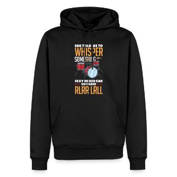 Schlagzeug Schlagzeuger Geschenk - Männer Premium Bio Hoodie - Schwarz - Vorne - Nico (187cm)