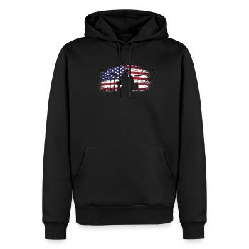 Schlagzeug Schlagzeuger Geschenk - Männer Premium Bio Hoodie - Schwarz - Vorne - Nico (187cm)