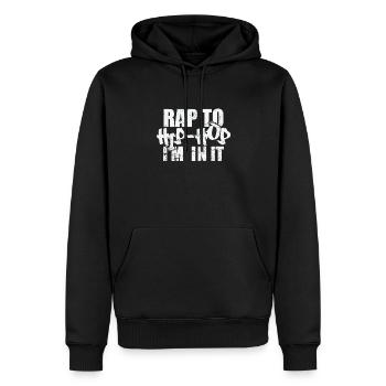 Rap to Hip-Hop I'm in it Musikrichtung Rap - Männer Premium Bio Hoodie - Schwarz - Vorne - Nico (187cm)