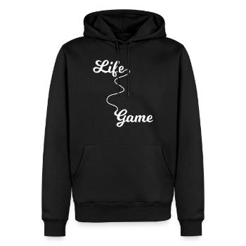 Jeu PC de jeu - Sweat à capuche Premium bio Homme - noir - Devant - Nico (187cm)