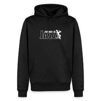 You had me at Jazz Saxophon Improvisiert - Männer Premium Bio Hoodie - Schwarz - Vorne - Nico (187cm)