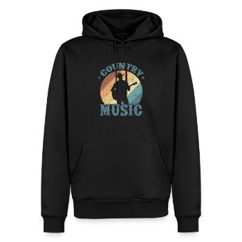 Country Music USA Amerika Cowboys - Männer Premium Bio Hoodie - Schwarz - Vorne - Nico (187cm)