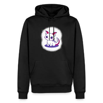 Cartoon Drache Feuer Fantasie Comic Drachen 11 - Männer Premium Bio Hoodie - Schwarz - Vorne - Nico (187cm)