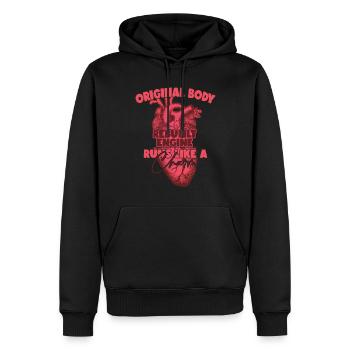 Opération de récupération de chirurgie à cœur ouvert - Sweat à capuche Premium bio Homme - noir - Devant - Nico (187cm)
