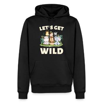 Kinder Geburtstag Zoo Tier Fan - Männer Premium Bio Hoodie - Schwarz - Vorne - Nico (187cm)