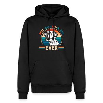 Bester Dalmatiner Papa Hundeliebhaber - Männer Premium Bio Hoodie - Schwarz - Vorne - Nico (187cm)