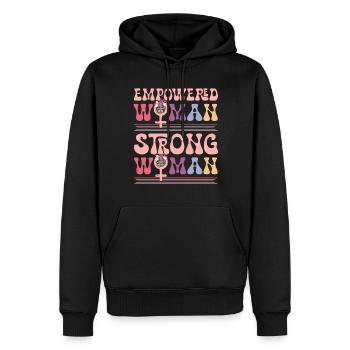 Frauenrechte Blumen Feministische Frauenrechte - Männer Premium Bio Hoodie - Schwarz - Vorne - Nico (187cm)